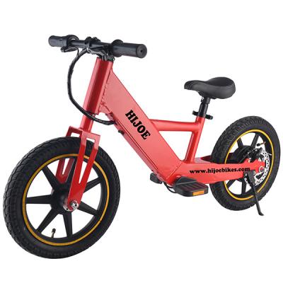 China Luxury 24V250W Kids Electric Balance Bike 14inch for sale