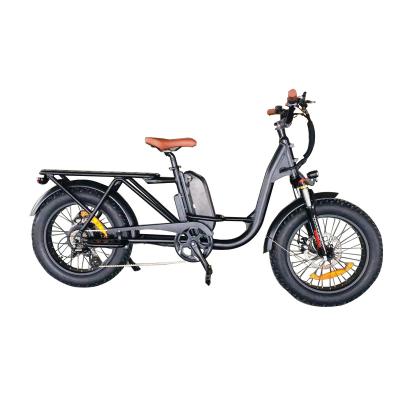 China 750W Luxury Electric Cargo Bike 20inch for sale