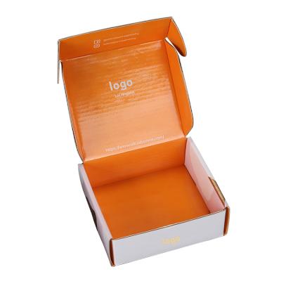 China Recycled Materials Wholesale Custom Printed Unique Corrugated Custom Shipping Boxes Logo Cardboard Mailer Box for sale