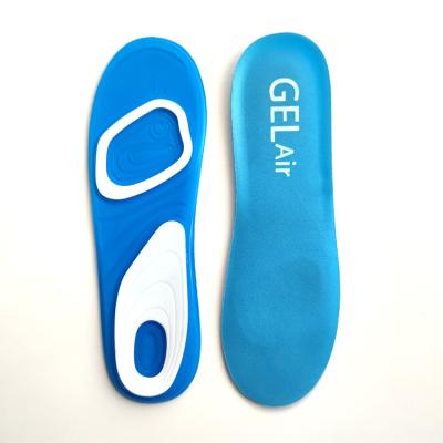 China Shock Absorption Sports Soft Silicone Gel Air Cushion Insole Increasing Running Shoe Insoles for sale