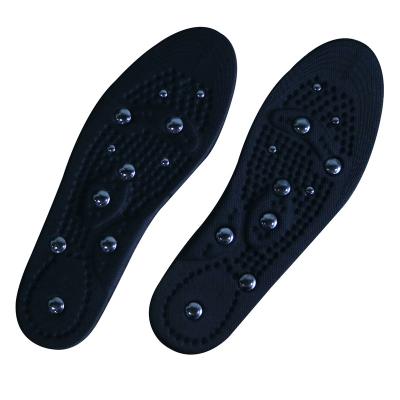 China Feet Care Good Performance Black Massage Magnet Magnetic Insoles for sale