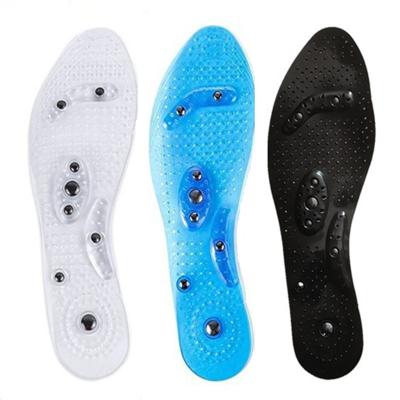 China Skin Friendly 8 Stone Magnetic Promote Blood Circulation Foot Shoe Insert Massage Orthopedic Insoles For Pain Relief Shoe Insole for sale