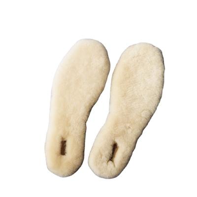 China Warm White Warm Comfort Wool Sheepskin Insoles for sale