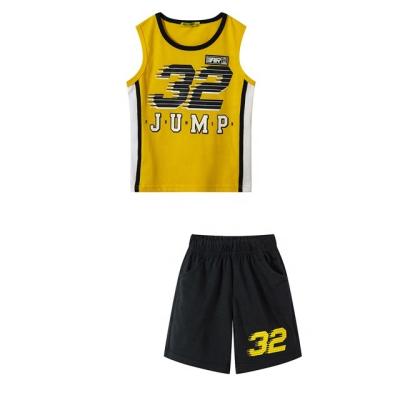 China Summer Casual Kids Set Cotton Team Boy's Kids Clothes Baseball Kids Clothing Set for sale