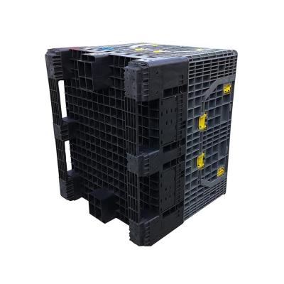 China Recommended Durable Industrial Warehouse Recycled Stacking Plastic Storage Pallet Box Bulk Container Containers for sale