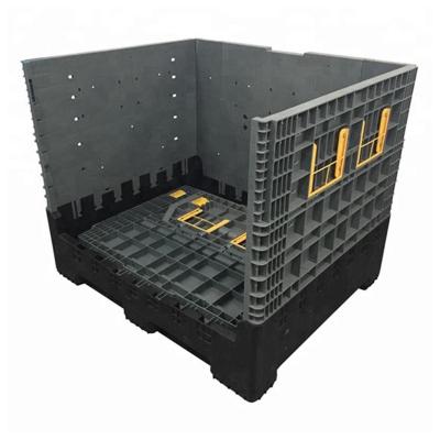 China Recycled Warehouse Storage Heavy Bulk Stackable Collapsible Collapsible Steel Pallet Box for sale