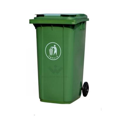 China Sustainable Plastic Wheelie Rubbish Bin Rubbish Bin Waste Container Trash Can for sale