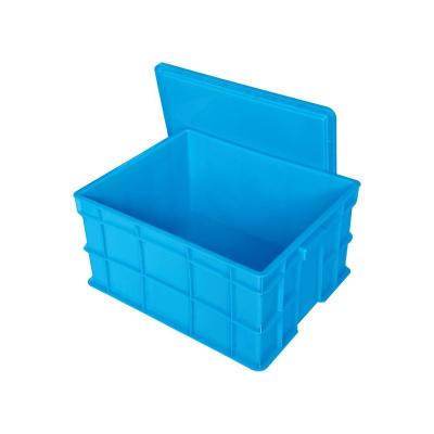 China Stackable Strong Box Plastic Box Heavy Duty Plastic Mobile Crate With Lids for sale