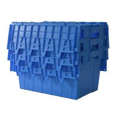 China Stackable Well Solid Logistic Distribution Box Large Plastic Packaging Box Storage Containers For Moving for sale