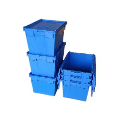 China Solid Box 100% PP Plastic Box Turnover Stackable Stackable Transport Packing Crate Storage Container Recycled Box for sale