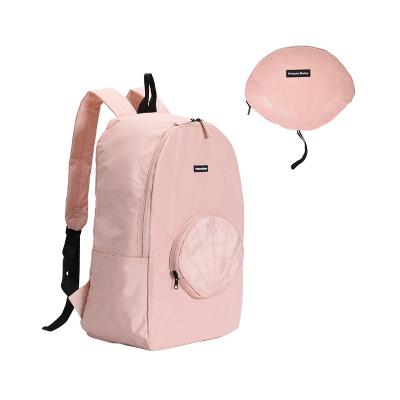 China Waterproof Portable Travel Waterproof Memory Turned Backpack Fashion Lightweight Folding Foldable Backpack for sale