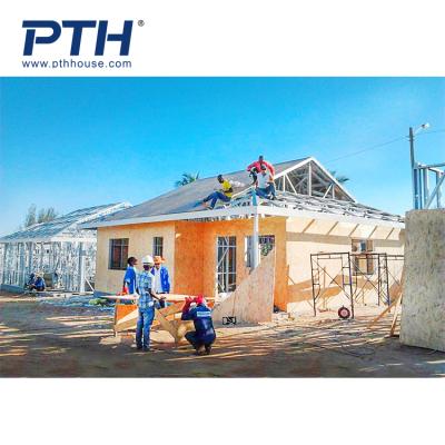 China Modern Luxury Comfortable Prefab House Quick Assemble Light Steel Villa Light Steel Structure House for sale