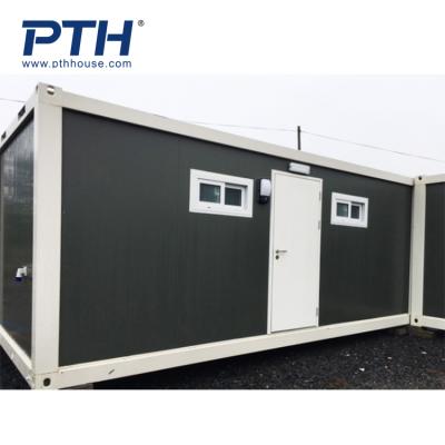 China Modern Prefab Container House Isolation Center , 20ft Container Van House With Washing Room for sale