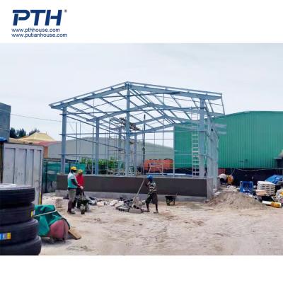 China Modern Prefab High Quality Sustainable Steel Structure Building Hot Rolled Metal Frame Construction for sale