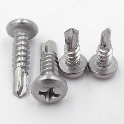 China Self Steel Drilling Screws Pan Head Cross Recessed Carbon Steel Galvanized for sale