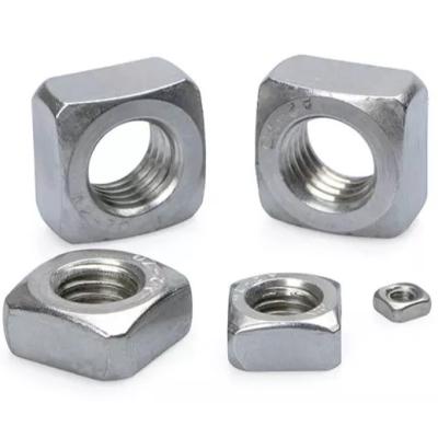 China Heavy Industry Square Nut Stainless Steel Square Nut M4-M32 DIN557 for sale