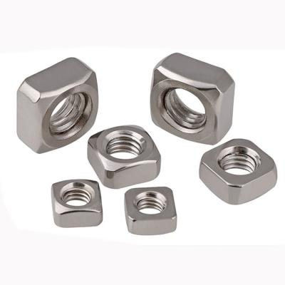 China Heavy Industry Square Fastener Nut Stainless Steel M4-M32 DIN557 Nut With Bolt for sale