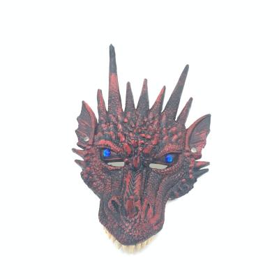 China Customizable Dress Rubber Jurassic Mask Adult Jurassic World Cosplay Helmet Reality Chin Halloween Birthday Birthday Latex Dinosaur Merchant Mask for sale