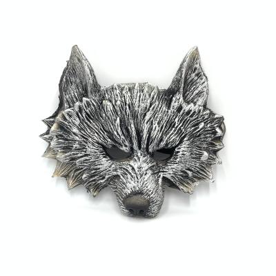 China Halloween Styles Halloween Carnival Party Masquerade Animal Wolf Mask Customizable PVC Sale Eva Half Face Animal Masks for sale