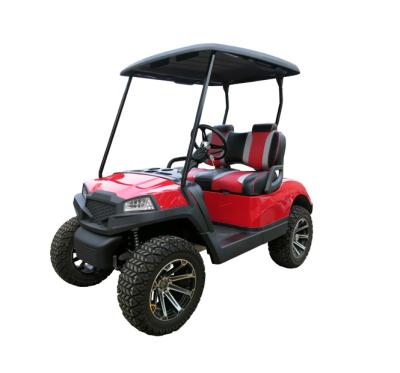 China Factory Price 4Kw AC Motor Cheap Red Electric Car Buggy 4 Wheels Golf Cart 23*10.5-14 for sale