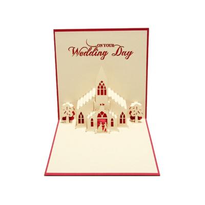 China Europe Best Selling High Quality Custom Hollow-cut Design Invitation Letter Wedding 3d Greeting Cards for sale