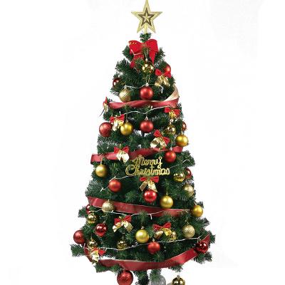 China High Quality Environment Friendly Iron Foot Frame 120cm Artificial Giant Outdoor Christmas Tree With Led Lights Included for sale