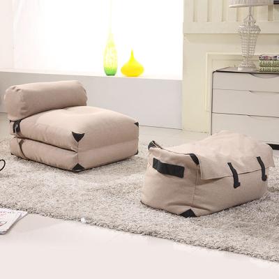 China Other Hot Selling Two In One Single Japanese Lazy Bean Sofa Cum Bed Cheap Furniture Fashion Small One for sale