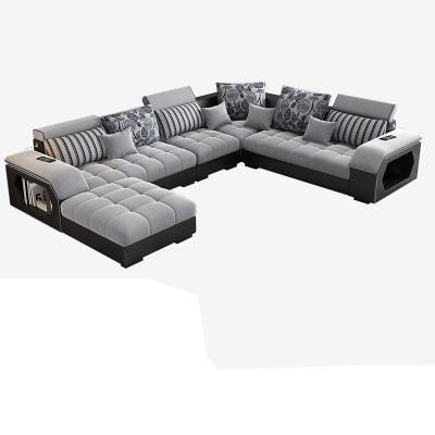 China Other Design Modern Simple Luxury New Fashion U Shaped Corner Lounge Furniture Sofa Living Room for sale