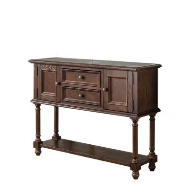 China Adjustable Hot Sale American Country Vintage Sideboard Wooden Living Room Display Cabinets (Others) Drawers Furniture for sale