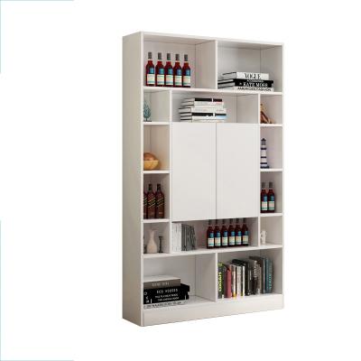 China Latest Design Office Home Furniture Wine Storage Modern Luxury Living Room Cabinet (Other) Adjustable Portable Vertical Rack Rack Bookcase for sale