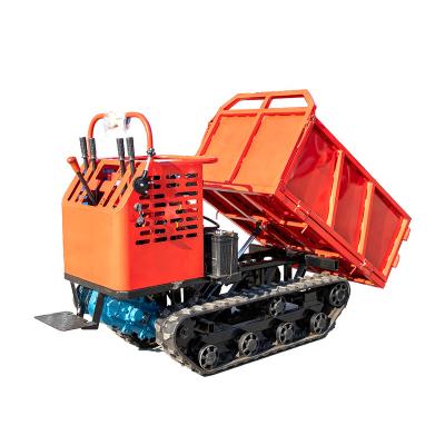 China 2022 New Arrival Hydraulic Mini Roda Underground Dumper Tracked Dump Truck Hydraulic Transport Truck Farm Dump Truck For Slope for sale