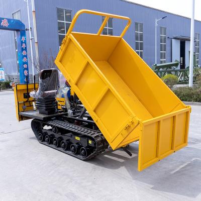 China Hydraulic Dump Tracked Mini Crawler Dumper Truck For Steep Slope Mini Crawler Dumper Small Hydraulic Track for sale