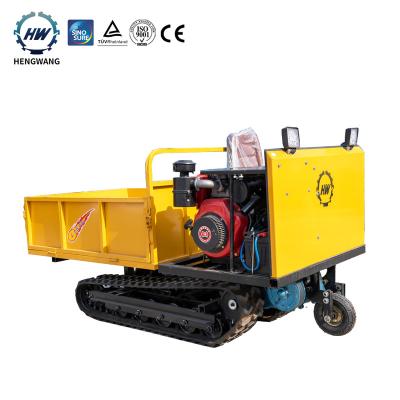 China Hydraulic dump tracked transport truck for safety carrier cheap universal crawler dumper for farm for sale