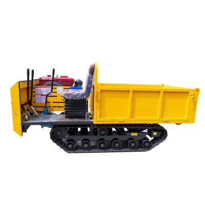 China Hydraulic Chinese Diesel Mini Tractor Self Loading Transport Truck Dump Track Truck Low Speed ​​Offroad Truck for sale