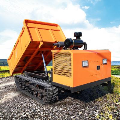 China Agricultural Crop Hydraulic Construction Dump Crawler Transport Vehicle Walk Behind Crawler Carrier for sale