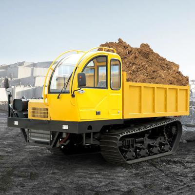 China 8 Ton Low Price Load Low Speed ​​Crawler Dumper Track Truck All Terrain Hauler < 4L for sale