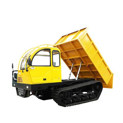 China Low 8 Ton Load Dump Truck Hydraulic Dump Crawler Carrier Price For Engineering Construction < 4L for sale