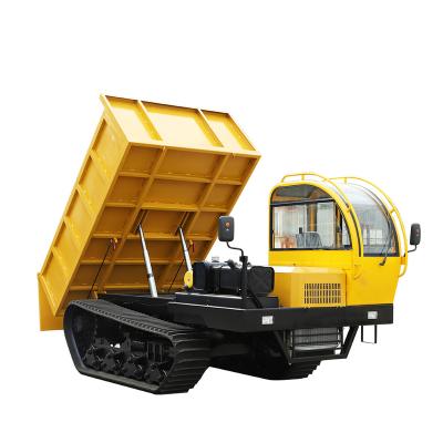 China Manufacturers sell rubber crawler transporter 8 Ton Load Dump Truck Transporter for cheap < 4L for sale