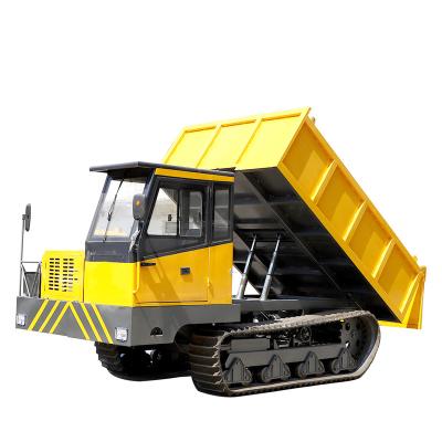 China Factory Direct Sales Crawler Transport Truck 10 Ton Load Dump Truck Crawler Medium Dumper For Cheap < 4L for sale