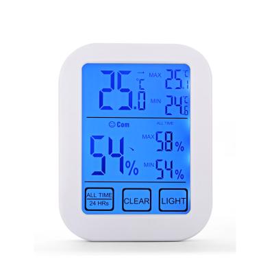 China Factories On Sale Large LCD Screen All Time 24-Hours Indoor Electronic Backlight Digital Temperature Humidity Meter for sale