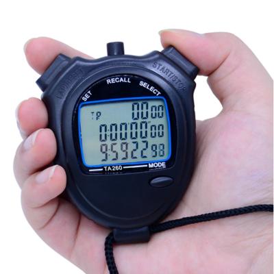 China Professional Three-row Digital Display Chronograph Digital Display Stopwatch Sport Running Running Training Timer for sale