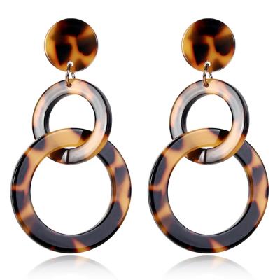 China French hot sale minimalist sexy luxury vintage circle geometric ball shaped titanium brass earrings for ladies for sale