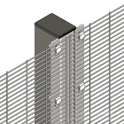 China South Africa High Security 358 Metal Anti-Climb Clear Vision Easily Assembled Clearvu Barrier for sale