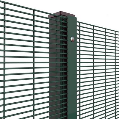 China Clearvu 358 Metal Anti Cut Anti Climb Welded Mesh Easily Assembled High Security Fence for sale