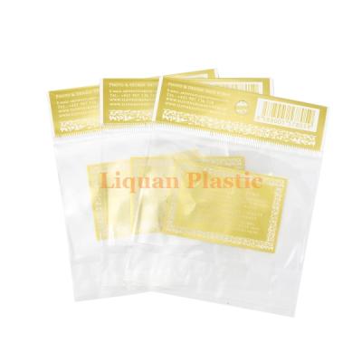 China Manufacturer Custom Food Grade Waterproof Transparent Self Seal Bags Moisture Proof Zip Lock Bags For Powder Nut for sale