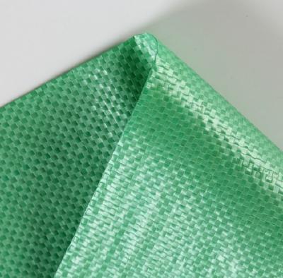 China Safety Green Polypropylene Plastic Woven Bag 50kg Price for sale