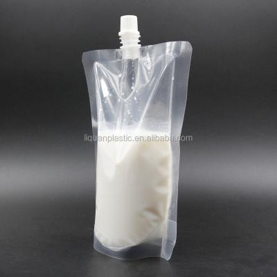 China Factory Custom Liquid Pouch Moisture Proof Spouted Beverage Bag Aluminum Spout Bags For Liquid for sale