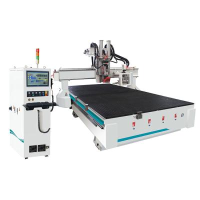 China Garment Shops High Precision M5-1224D 4x8ft Triaxial Heavy Duty Wooden ATC CNC Router MDF Cutting Expressing Furniture Making for sale