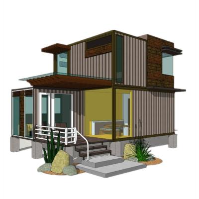 China Sheet Family Type High Strength Roofing Villa Prefab House With Wooden Structures Mobile Homes for sale