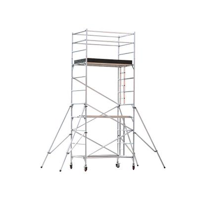 China Quick Assembly Aluminum Alloy Scaffolding Tower With Stair For Aerial Work for sale